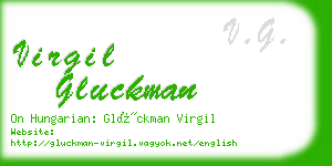 virgil gluckman business card